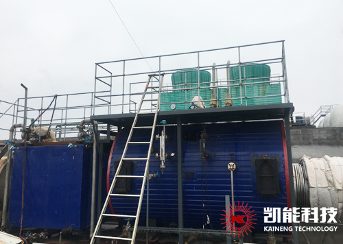 沼氣機組余熱鍋爐項目安裝現(xiàn)場